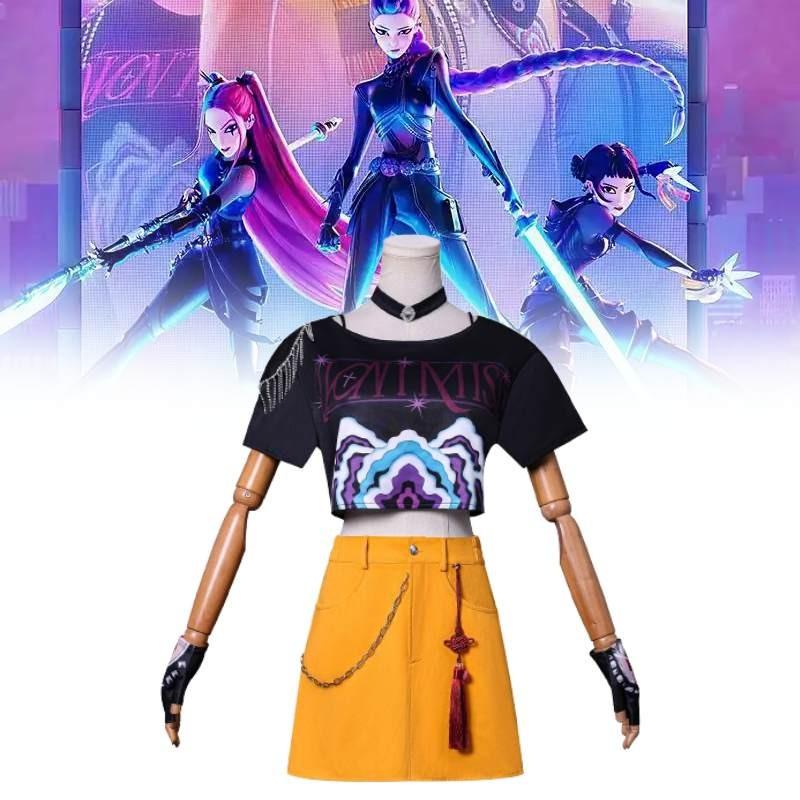 Костюм для косплея Kpop Demon Hunters Mira из полиэстера для игры, аниме, ролевой игры, для взрослых