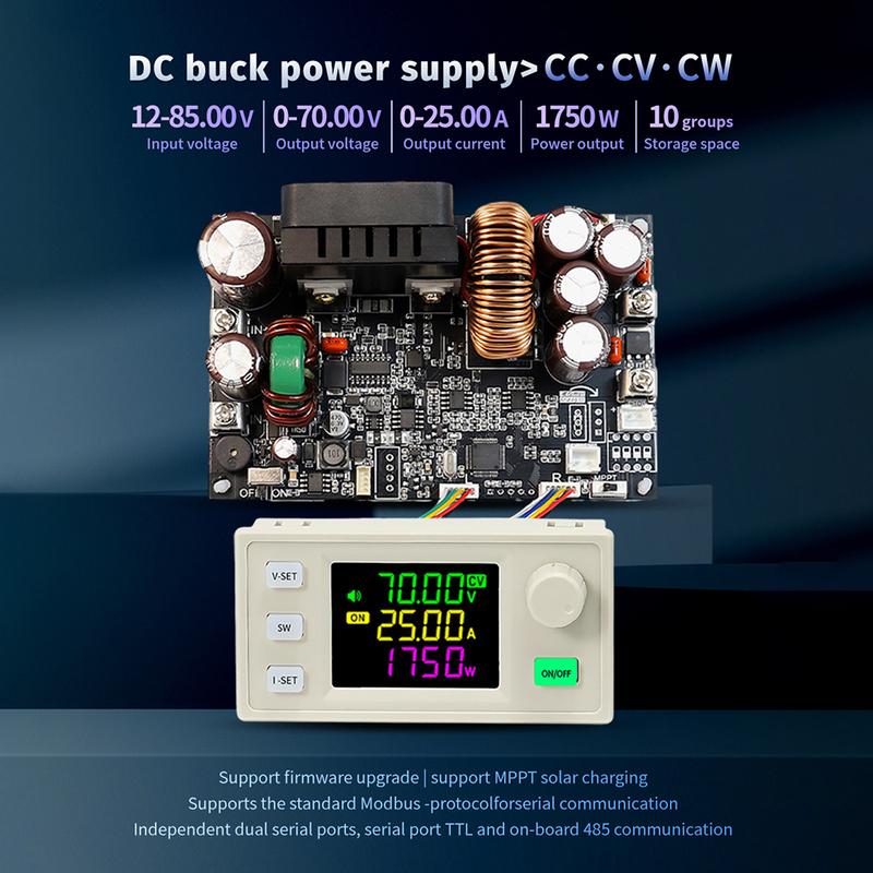 XY7025 adjustable step-down power supply DC12-85V CNC DC constant voltage and constant current module 25A/1750W