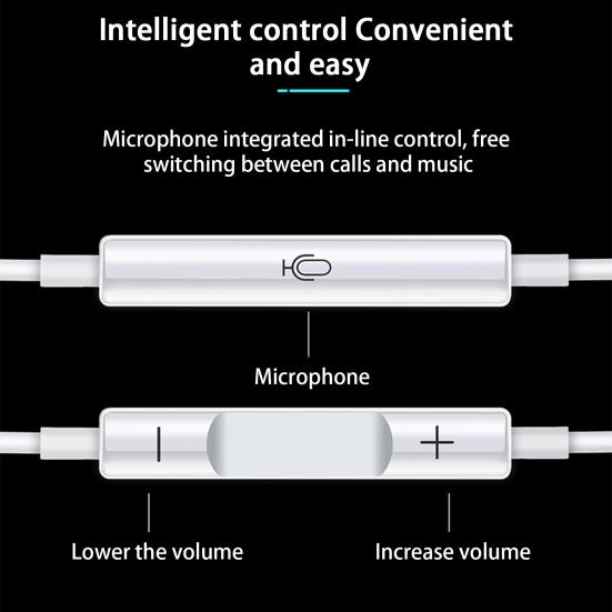 Проводные наушники-вкладыши с микрофоном, компьютерная игровая гарнитура с регулируемой громкостью для iPhone, Android, Huawei