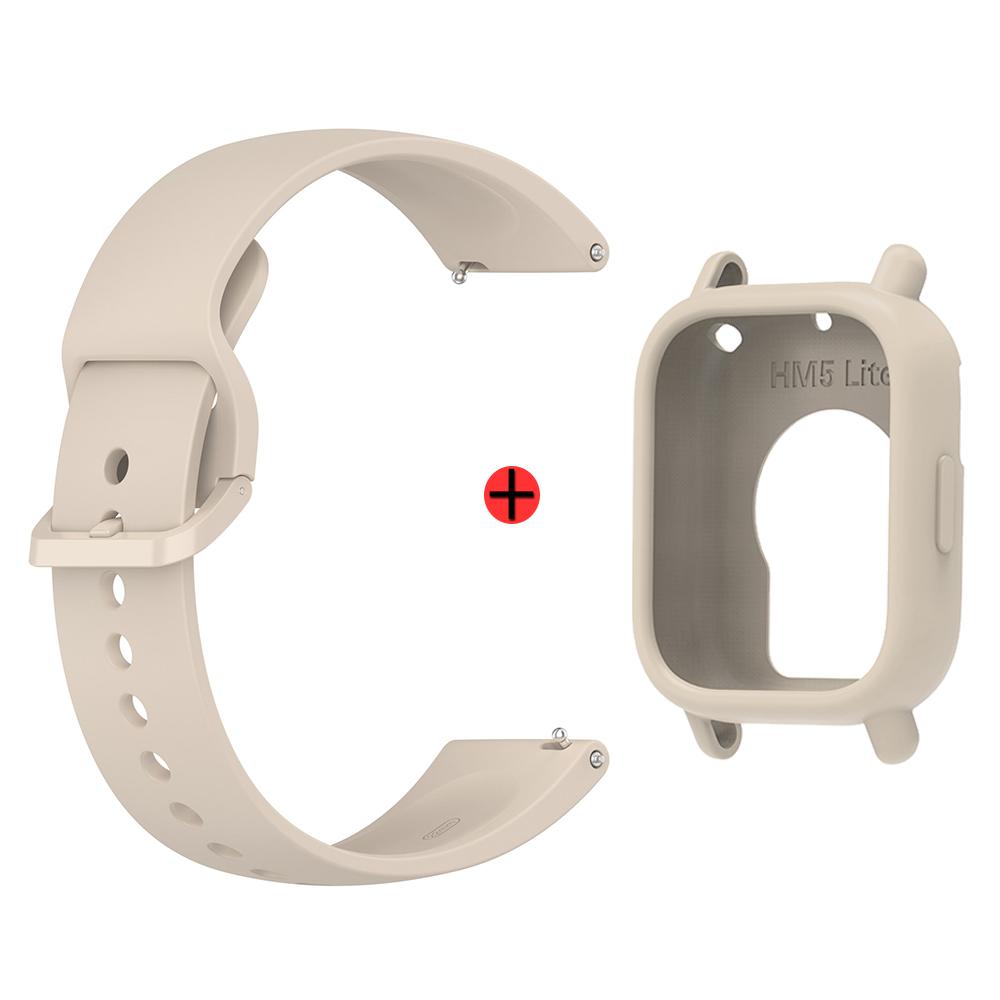 Для Redmi Watch 5 Lite Силиконовый ремешок для часов + Чехол Спортивный ремешок Пряжка того же цвета Браслет на замену для Redmi Watch 5 Lite