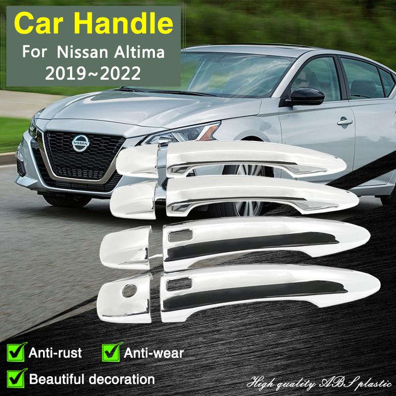 Для Nissan Altima L34 Хромированная накладка на ручку двери Smart Наружный аксессуар для автомобиля Стайлинг Защитная пленка Наклейка