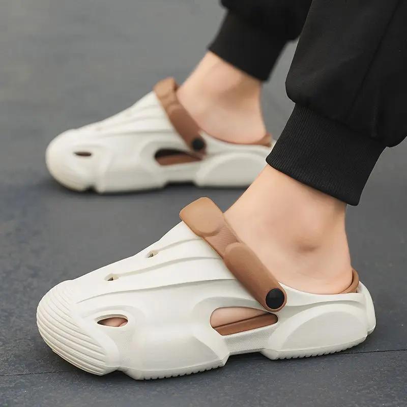 Мужская обувь для отдыха на природе, мужские сандалии, повседневные, для ежедневного использования, новые летние, низкие цены, удобные, роскошные, со скидкой, дизайн 2024 года, дорогие, для взрослых