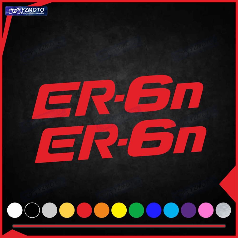 For ER-6N ER 6N ER6N Motorcycle Accessories Racing Sticker Logo Decals Fuel Tank body Engine Fairing Windshield Helmet Stickers