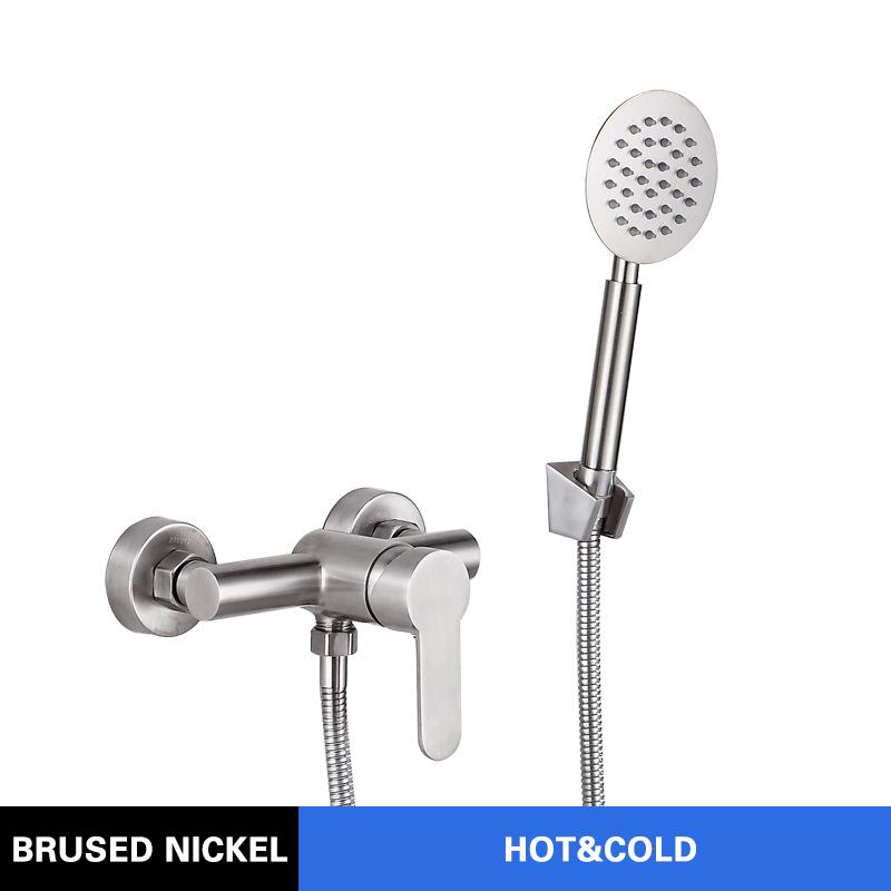 Светодиодный цифровой душевой набор, хромированные смесители для ванной комнаты, термостатический смеситель для душа, спа-дождь, смеситель для горячей и холодной ванны, настенное крепление Grifos