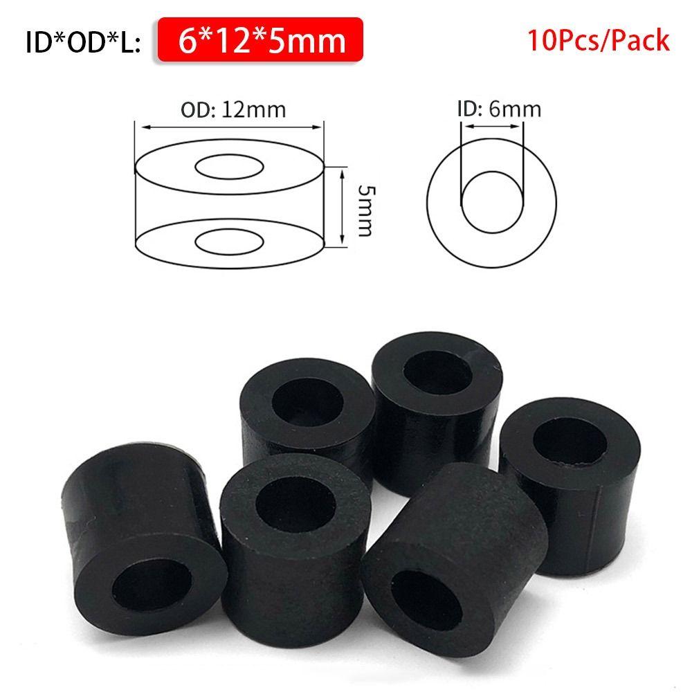 10Pcs/Pack PCB Board Support ABS Spacer Non-Threaded Nylon Washer New Hollow Standoff