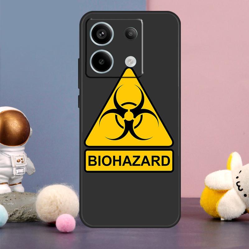 Чехол-логотип со знаком биоопасности для Xiaomi Redmi Note 14 9 10 11 12 13 15 Pro Plus Redmi 15 15C 14C 10C 12C 13C