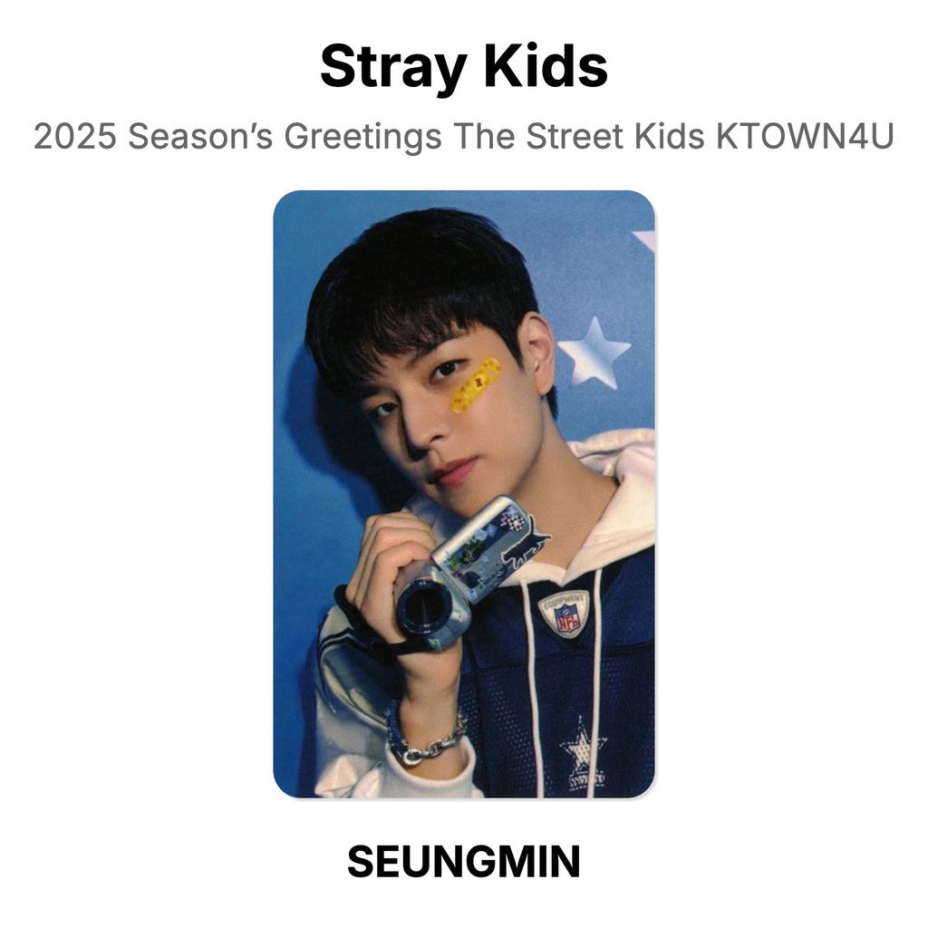 Stray Kids Поздравление с сезоном 2025 The Street Kids KTOWN4U Официальная фотокарточка
