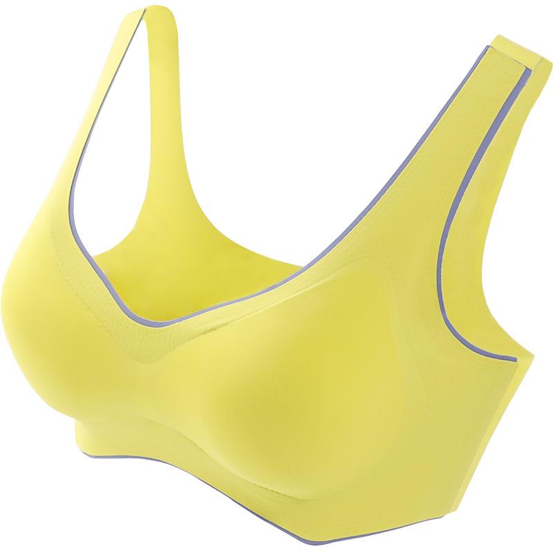 Latex Underwear Women Vest Thin Bra Without Marks Without Steel Ring Sports Sleep Bra