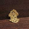Door Wooden Box Lace Zinc Zinc Alloy Mini Chinese Style Antique Butt Hinges Hollow Flower Furniture Hardware
