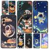 Cute Cartoon Astronaut Phone Case For Samsung Galaxy S23 Ultra S22 S21 S20 FE 5G S10 S10E S9 S8 Plus Note 20 Soft Silicone Cover