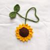 Multipurpose Car Handmade Crochet Sunflower Handmade Sunflower Car Mirror Accessories  Women