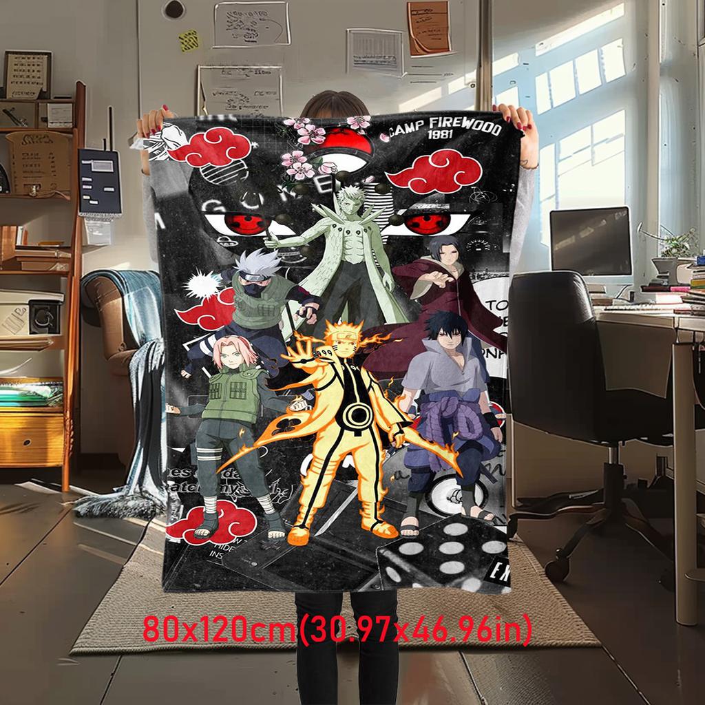 Japanese anime cartoon NARUTO famous Uzumaki Naruto blanket soft home furnishing nap decoration four seasons warm Sherpa blanket B13