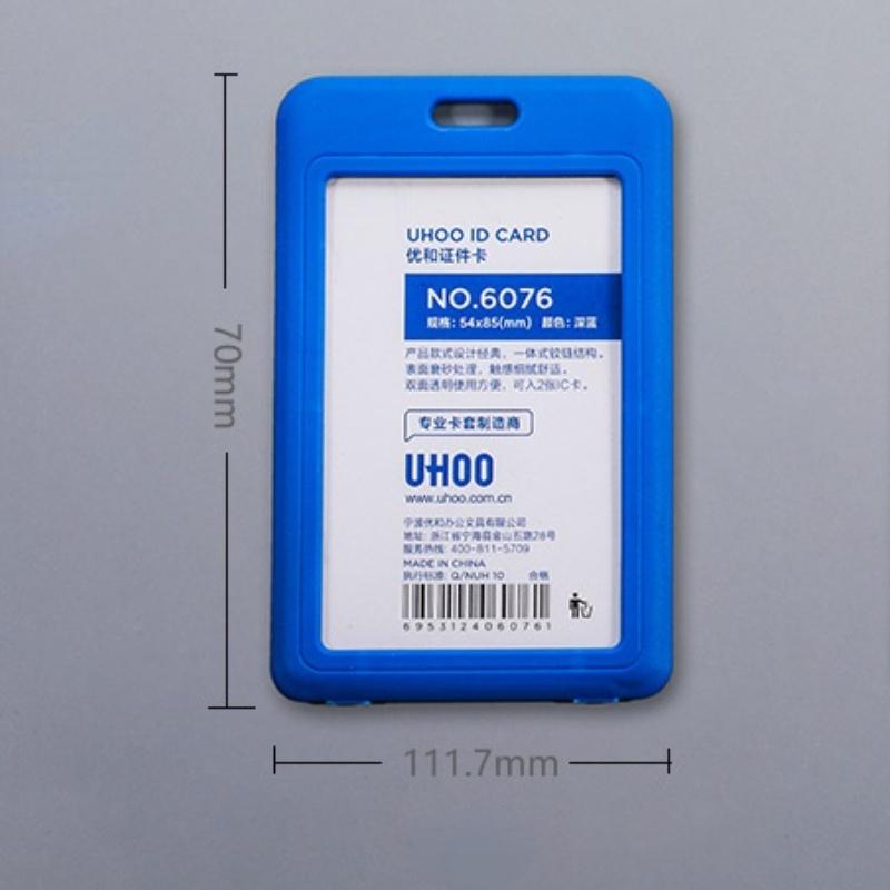 1pc Staff Meeting Work Card Set Student Badge Bus Card Set Single-sided Transparent Student ID Employee Work Card