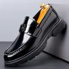 FashionMale Coiffeur Shoes Outdoor Fashion Men Slip On Casual Shoes Leather Classic Male Business Shoes Male Loafers Men Moccasins