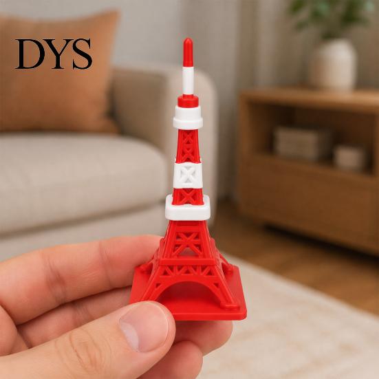 Modern Desk Decor 3D Printed Tokyo Skytree Figurine, Mini Landmark Building PLA Plastic Collectibles Decor, Creative Architectural Ornament
