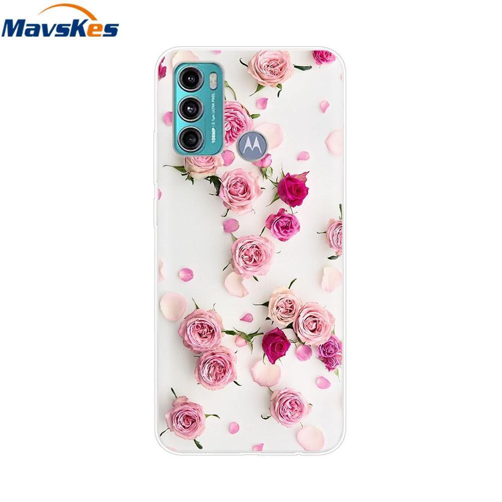 G60S Case For Moto G60S Protective Cartoon Transparent TPU Silicone Phone Cases For Motorola Moto G60 Cover G 60s Fundas Bumper