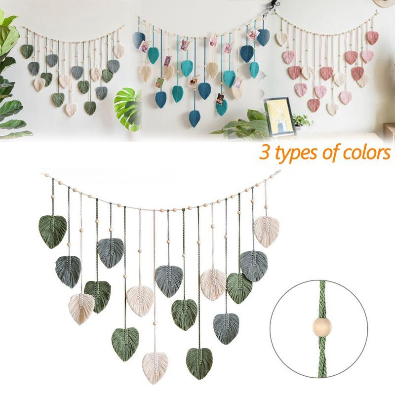 Настенный тканый гобелен в стиле бохо, настенный лист, настенный художественный декор, домашний декор