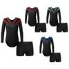 Girls' Children's Gymnastics Leotard Ballet Leotard Workout Shorts Sports Dance Outfit Athletic Competition Tracksuits