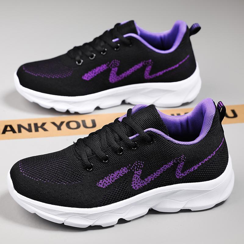 Women's Sports Casual Shoes Women's Shoes Mom Shoes Stepstone Old People Shoes Breathable Mesh Shoes