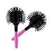 1pc New 3D Round Hair Comb Hair Brush Salon Styling 360 Degree Ball Hairdressing Tools Detangling Hair Brush Heat Resistant Comb