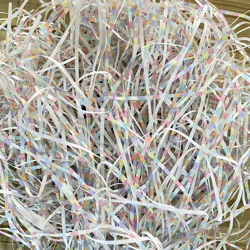 Lafite Decorative Christmas Glitter Shredded Paper Filler for Gift or Candy Box