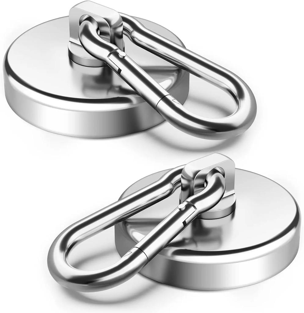 10/1 шт. Крепкие неодимовые магнитные крючки, вращающиеся на 360°, карабин, магнитный крючок, для кухни, ванной, подвесные вешалки, холодильник, присоска