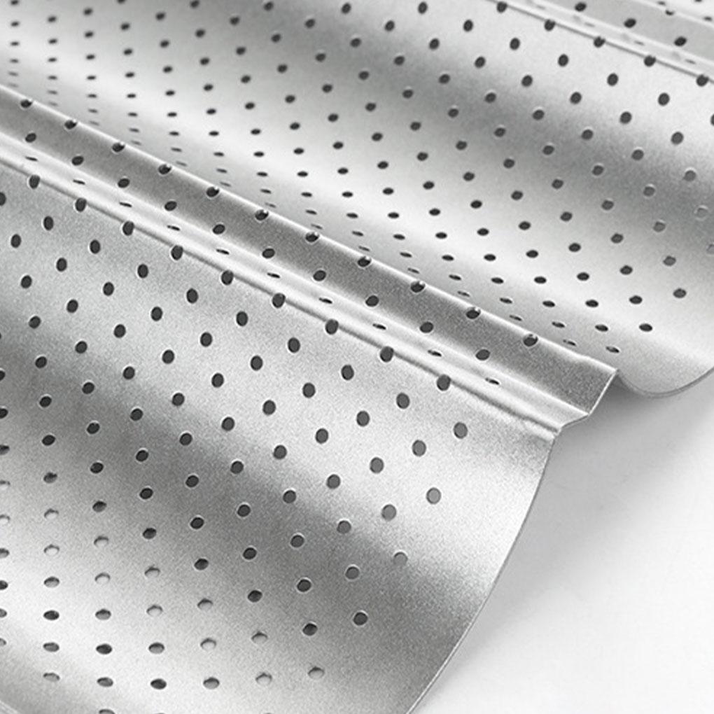 Противень для выпечки французского хлеба с 2 канавками, форма из углеродистой стали для багета, инструменты для выпечки