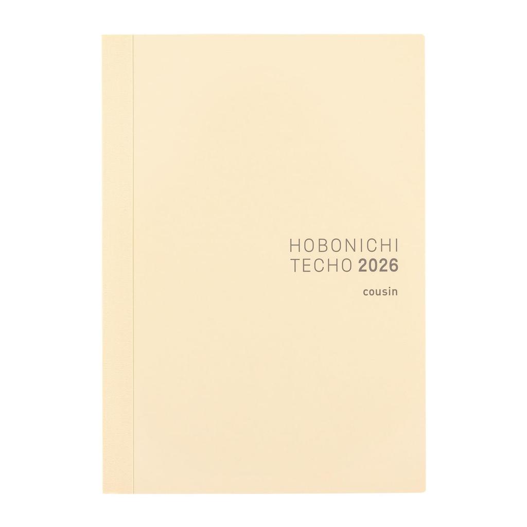 Planner Hobonichi Beige A5 Cousin 1 Page Per Day Monday Start 2026