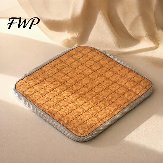 Breathable Chair Pad for Home Rattan Mat Cushion, Double-sided Seat Cooling Summer Hard Pressure Relief with Ties Office Dining Chairs Anti-slip