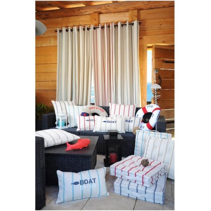 Coussin de sol 45 x 45 cm St Trop moutarde