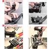 Anti Slip Bicycle Adjustable Phone Holder Mount Bracket Handlebar Clip Stand for 3.5 6.2inch Smart Mobile Phone for