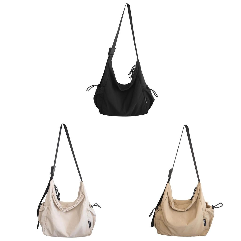 Nylon Tote Bag With Zipper Pocket For Casual Travel And Daily Use