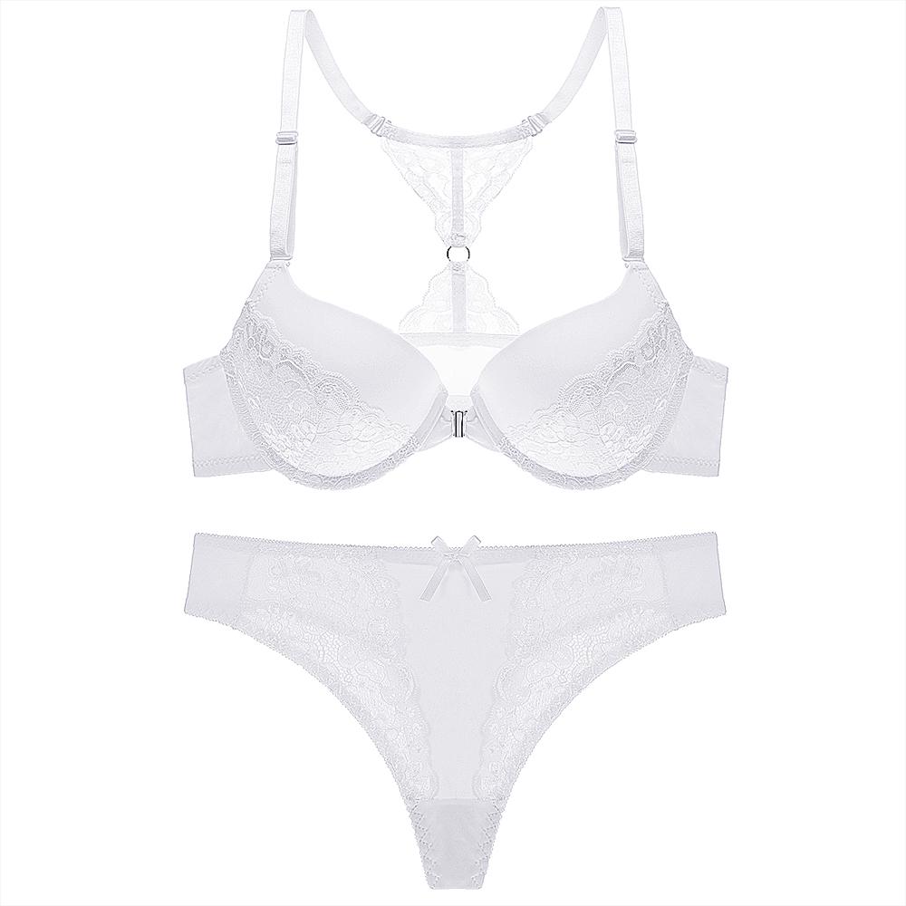 Artdewred Sexy Push Up Bra and Panties Set Front Closure Seamless Underwear Sets For Woman Beauty