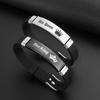 Fashion Crown Couple Stainless Steel Bracelet Creative Simple Alphabet Silicone Hand Link Day Gift Party Accessories
