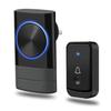 Беспроводной дверной звонок со светодиодной вспышкой, водонепроницаемый, регулируемая громкость, 2 подключаемых ресивера