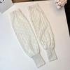 French Style Sunscreen Arm Cover Breathable Summer Ice Silk Long Sleeves  Female