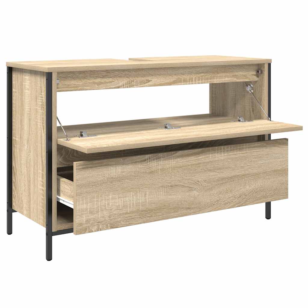 Washbasin Cabinet with Drawers Sonoma Oak