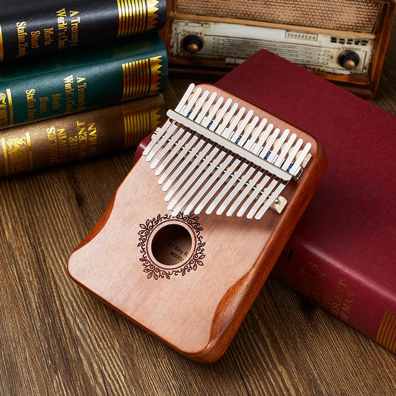 Thumb Piano Keys Kalimba 17 High Quality Wood Mbira Body Musical Instruments With Learning Book Kalimba Piano Christmas Gift