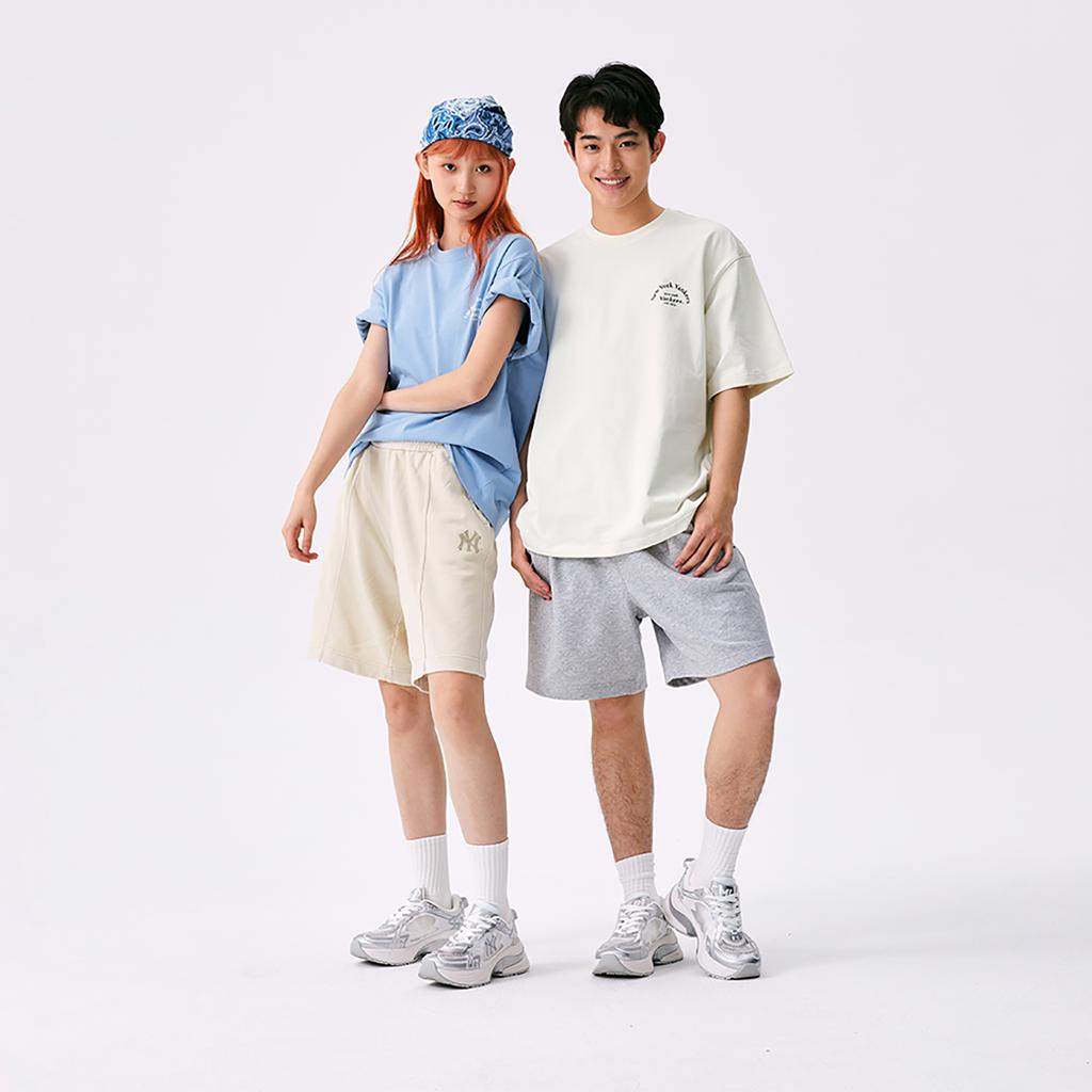 New MLB Los Angeles Dodgers Basic Collection SS25 T Shirt Unisex Sky Blue 3ATSB4153-07SBS