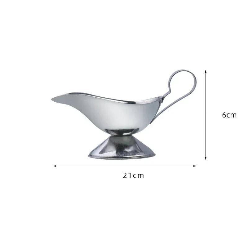 Соусник из нержавеющей стали, контейнер для хранения соуса 304, соус без капель, соль, соусник для специй, кухонный ресторан, стейк-лип