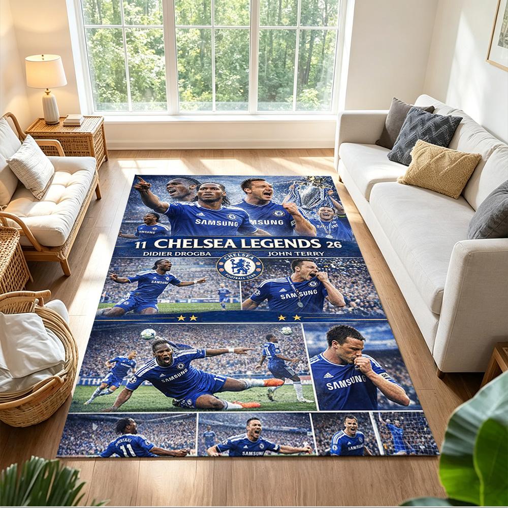 Chelsea Fc Football Player Floor Rug Office Rug Suitable for Outdoor Decorate room Kitchen Hallway Antislip Carpet Anime Office Decor