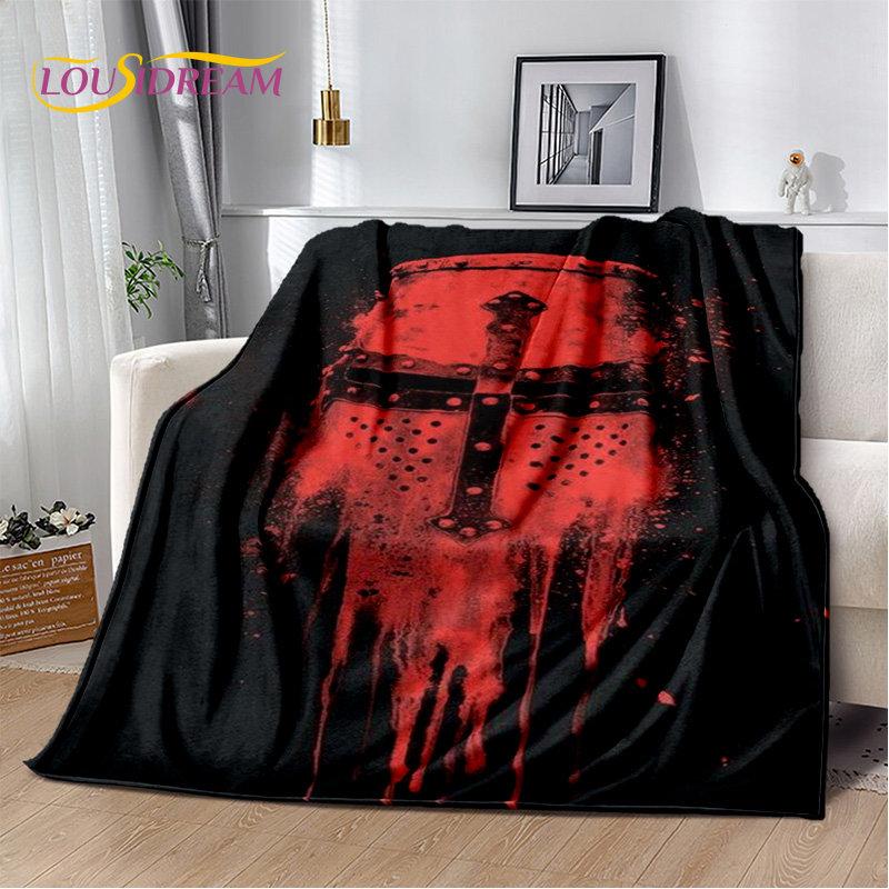 Мягкое плюшевое одеяло Cavalier Knight Templar Crusaders, фланелевое одеяло для гостиной, спальни, кровати, дивана, пикника