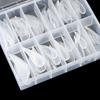 120pcs 3D Eagle Claw Hawk Carving Nails Transparent False Nail Tips  for Poly Nail Gel Extension