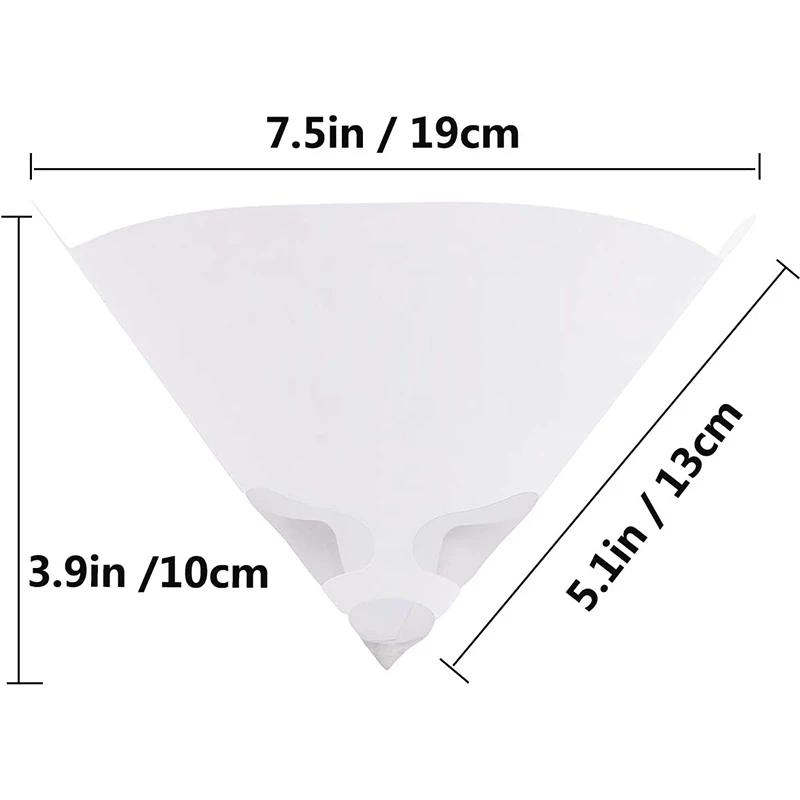 200Pcs Car Paint Spray Mesh Paper Filter Purifying Straining Funnel Disposable Paint Filter Conical Nylon Micron Paper Funnels