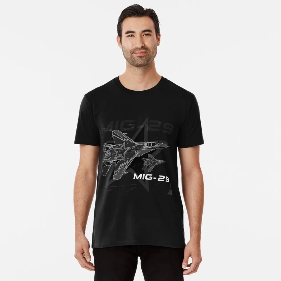 Soviet Russia MiG29 Fulcrum Fighter Aircraft T Shirt New 100 Cotton Short Sleeve ONeck Casual Tshirts Size S3XL