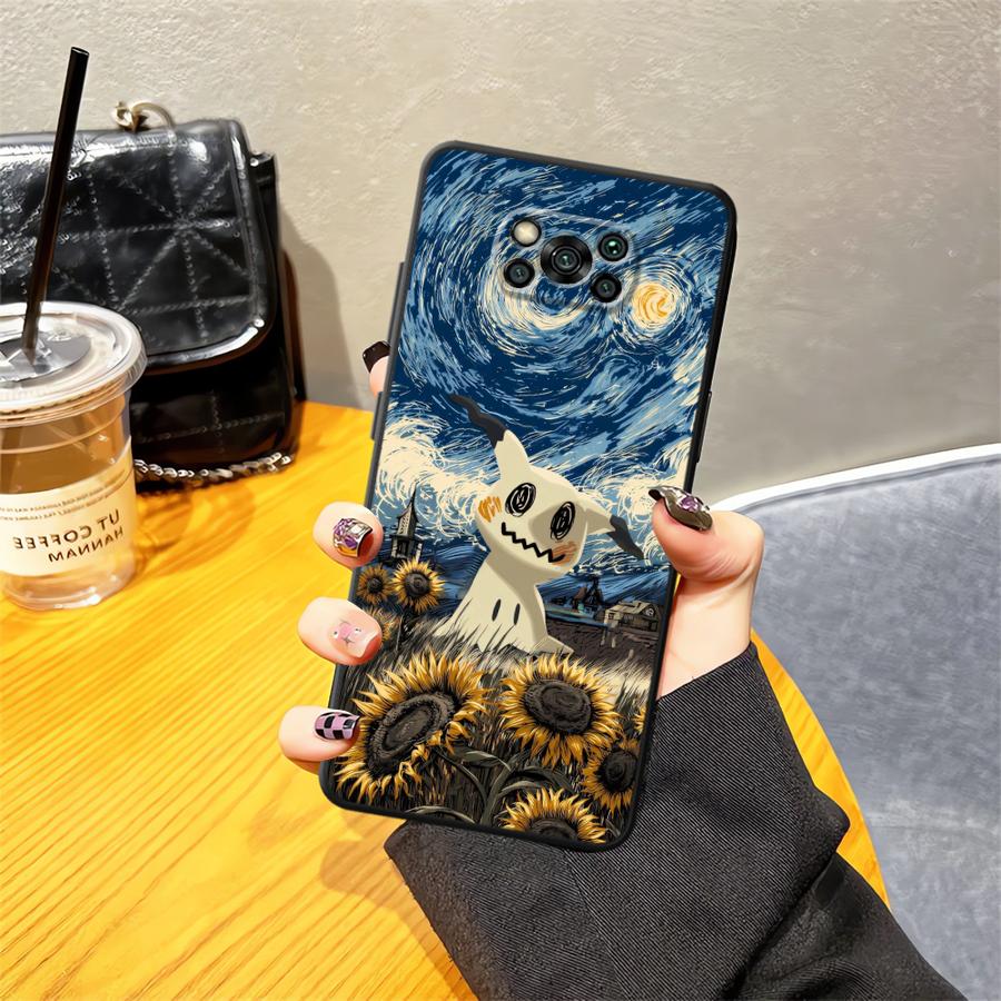 Смешная Чехол-накладка для телефона Pokemon Mimikyu для Xiaomi Poco F8 M3 M4 M7 Pro F1 C71 M5 F3 C50 C75 X3 X4 X5 X7 Pro C61