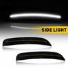 For Chrysler 300 2015- White LED Side Marker Light Lamps Front Smoked Lens