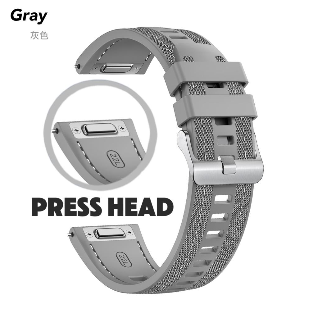 Nylon Silicone Strap for Huawei Watch GT5 Pro 46mm Band Wristband Bracelet for Huawei Watch GT4 Pro 22mm Universal Press Head Strap