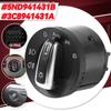 Chrome Headlight Switch Fog Light Control For VW Passat B6 B7 Golf Jetta MK6 MK5 Tiguan Touran SEAT Caddy 5ND941431B 3C8941431A