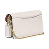 New COACH Chain Leather Shoulder Bag, Crossbody Bag, Clutch Trumpets Women's Chalk White CE772-B4HA